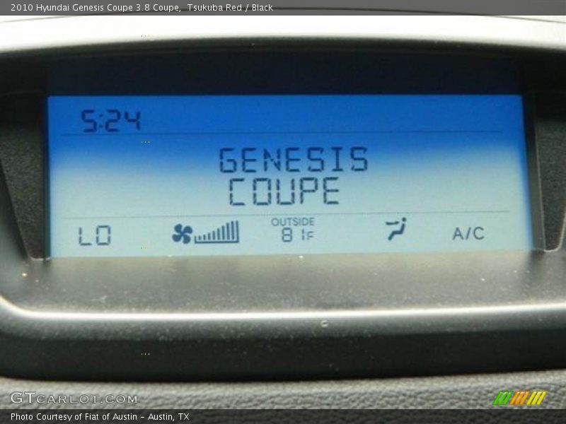 Tsukuba Red / Black 2010 Hyundai Genesis Coupe 3.8 Coupe