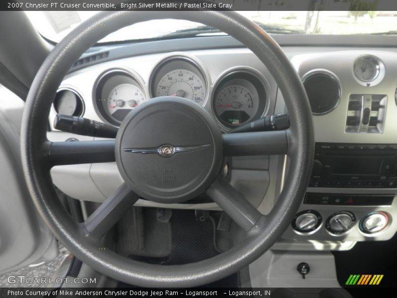 Bright Silver Metallic / Pastel Slate Gray 2007 Chrysler PT Cruiser Convertible