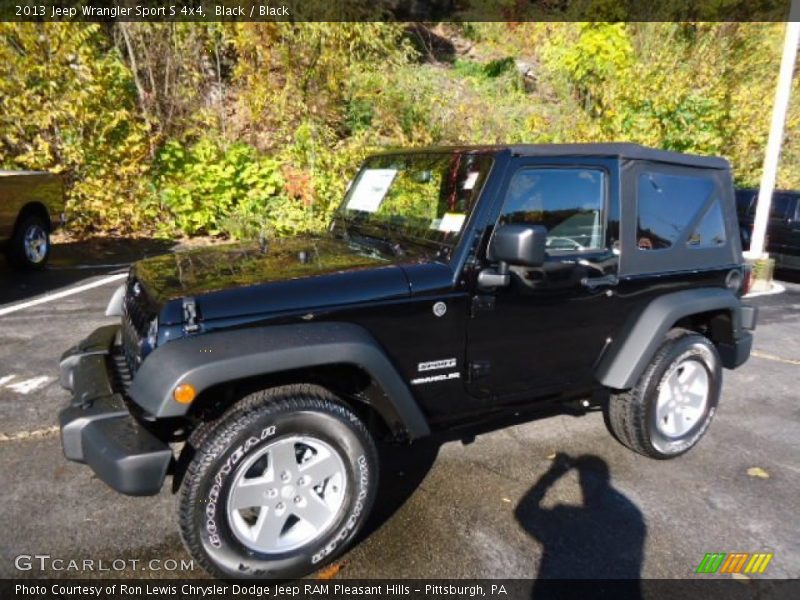 Black / Black 2013 Jeep Wrangler Sport S 4x4