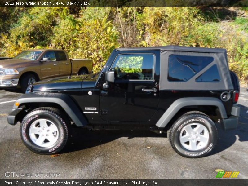 Black / Black 2013 Jeep Wrangler Sport S 4x4