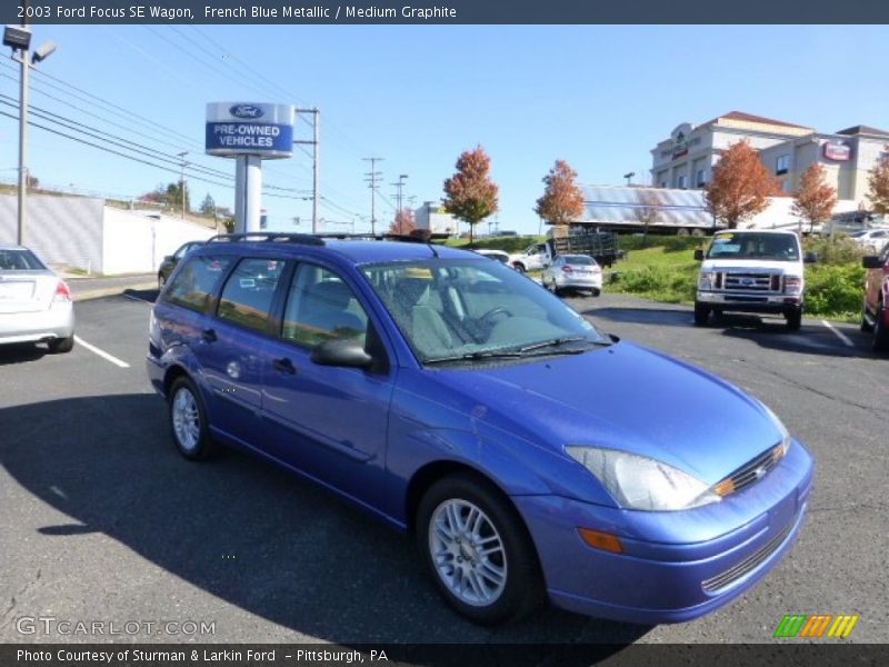 French Blue Metallic / Medium Graphite 2003 Ford Focus SE Wagon