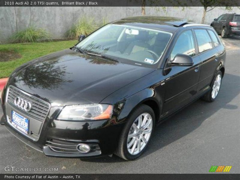 Brilliant Black / Black 2010 Audi A3 2.0 TFSI quattro