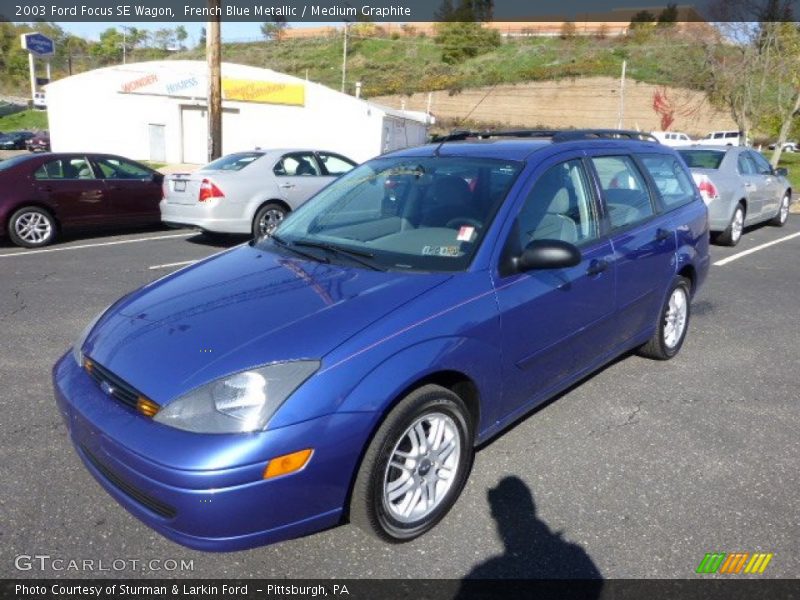 French Blue Metallic / Medium Graphite 2003 Ford Focus SE Wagon