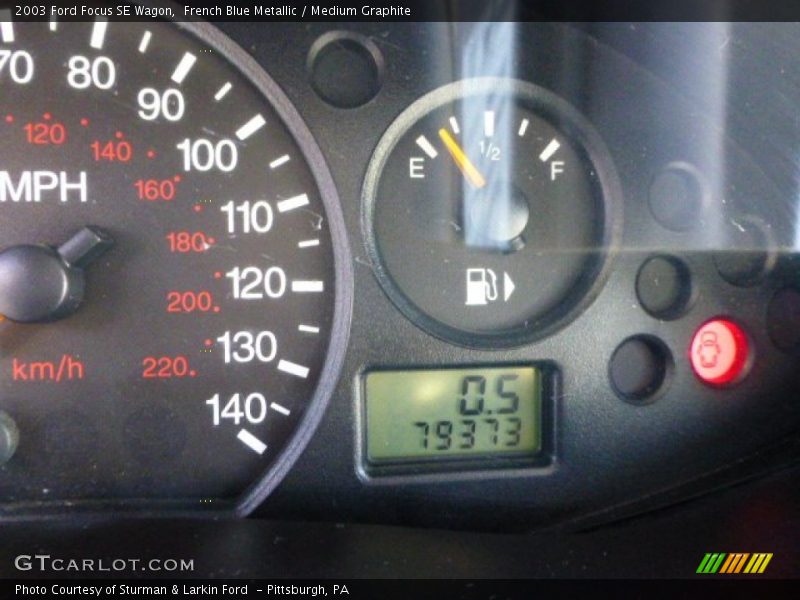 French Blue Metallic / Medium Graphite 2003 Ford Focus SE Wagon
