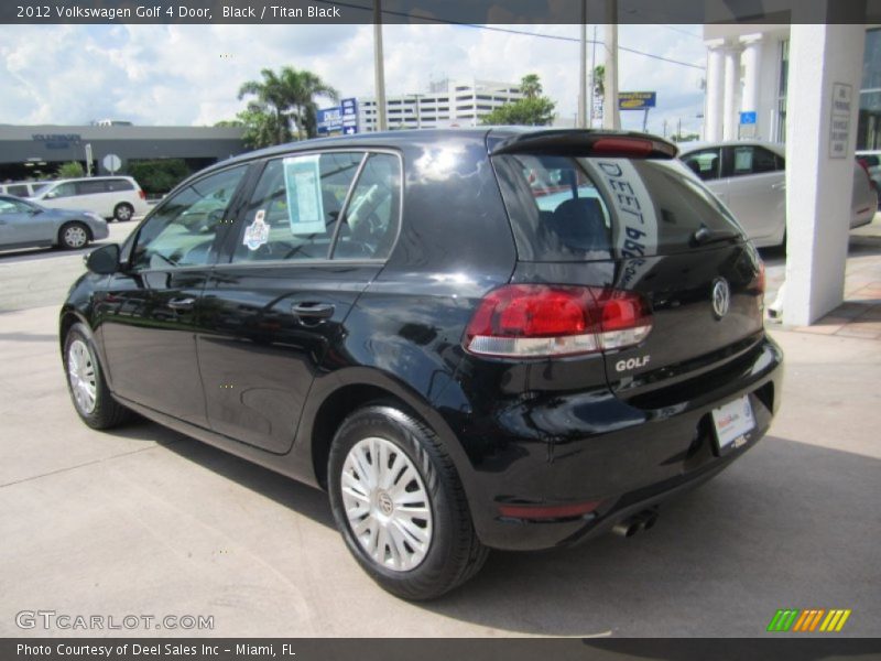 Black / Titan Black 2012 Volkswagen Golf 4 Door