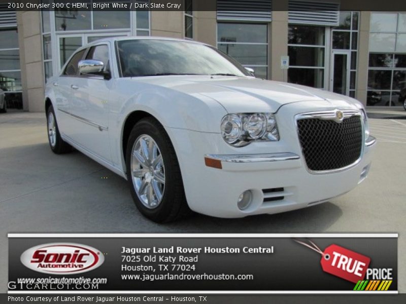 Bright White / Dark Slate Gray 2010 Chrysler 300 C HEMI