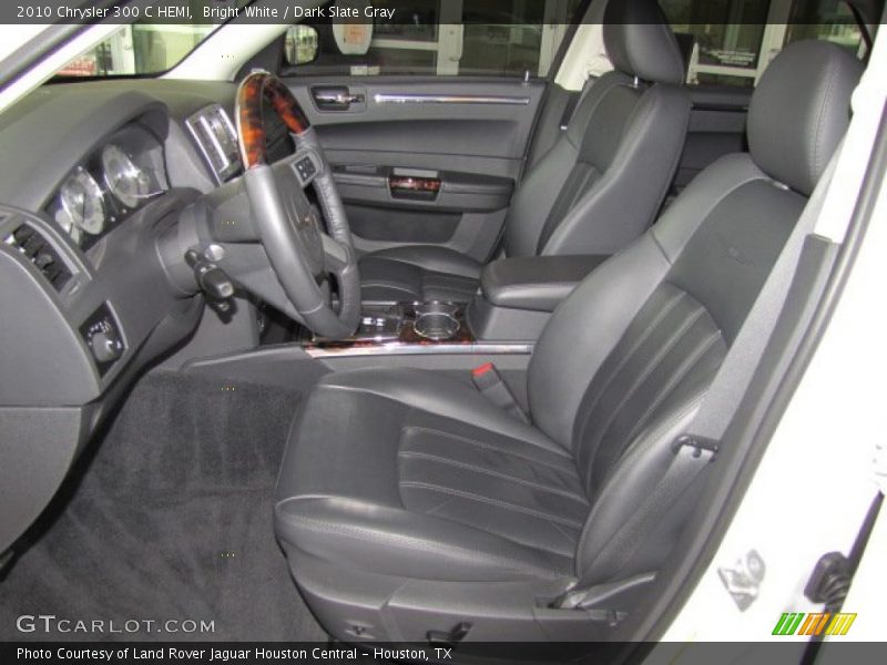 Bright White / Dark Slate Gray 2010 Chrysler 300 C HEMI