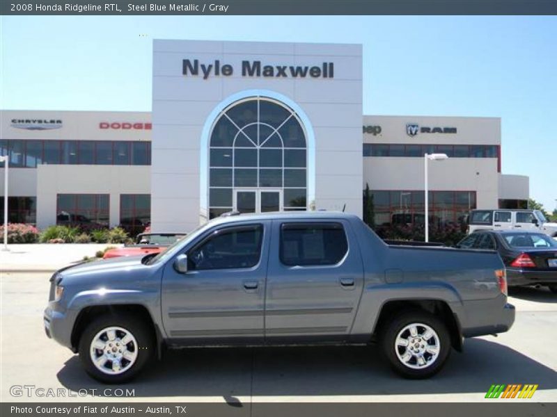 Steel Blue Metallic / Gray 2008 Honda Ridgeline RTL