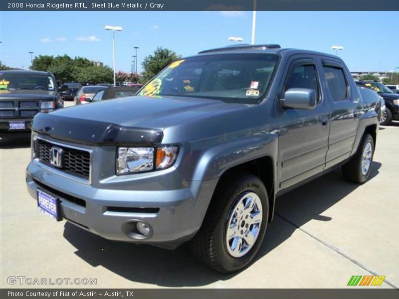 Steel Blue Metallic / Gray 2008 Honda Ridgeline RTL