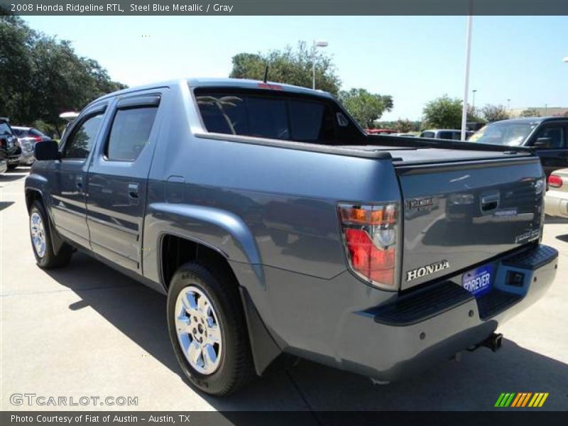 Steel Blue Metallic / Gray 2008 Honda Ridgeline RTL