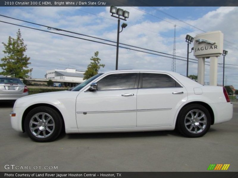 Bright White / Dark Slate Gray 2010 Chrysler 300 C HEMI