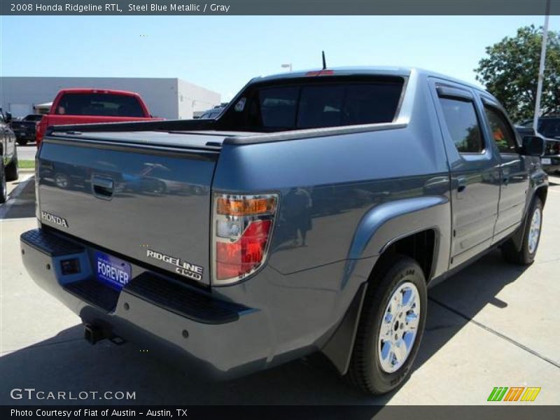 Steel Blue Metallic / Gray 2008 Honda Ridgeline RTL