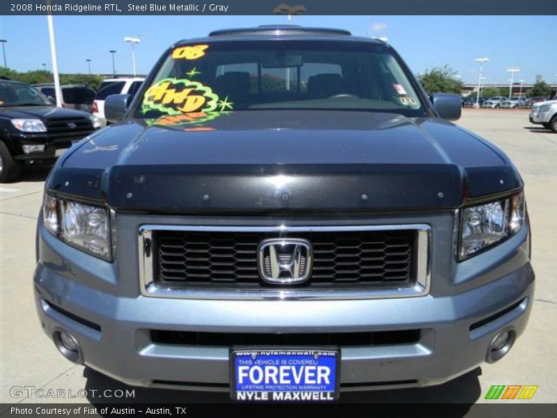 Steel Blue Metallic / Gray 2008 Honda Ridgeline RTL