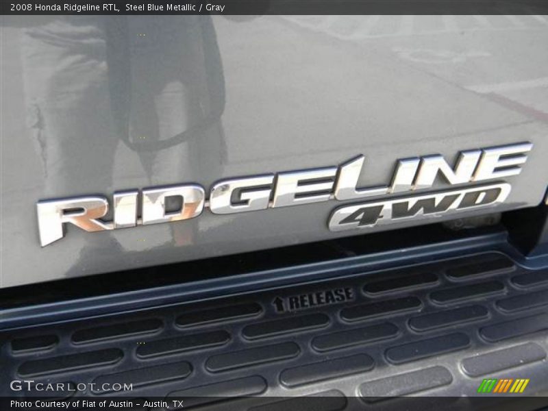 Steel Blue Metallic / Gray 2008 Honda Ridgeline RTL