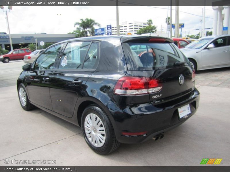 Black / Titan Black 2012 Volkswagen Golf 4 Door