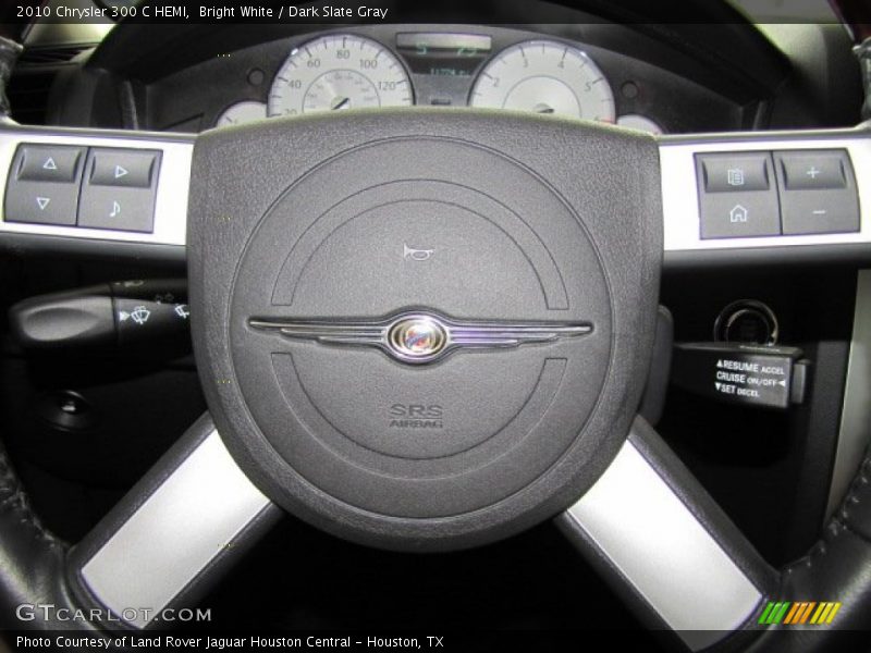 Bright White / Dark Slate Gray 2010 Chrysler 300 C HEMI