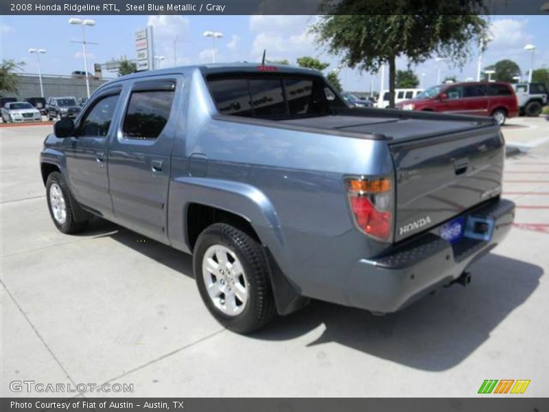 Steel Blue Metallic / Gray 2008 Honda Ridgeline RTL