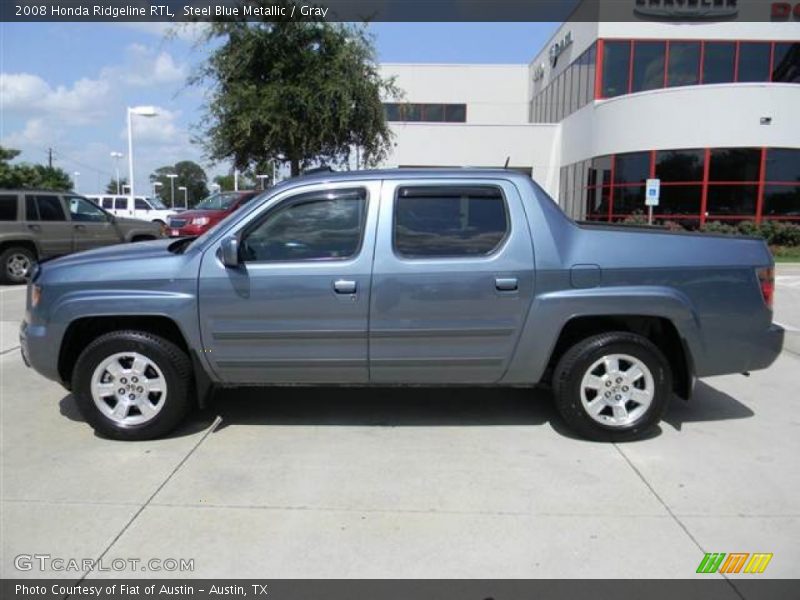 Steel Blue Metallic / Gray 2008 Honda Ridgeline RTL