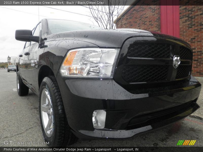 Black / Black/Diesel Gray 2013 Ram 1500 Express Crew Cab 4x4