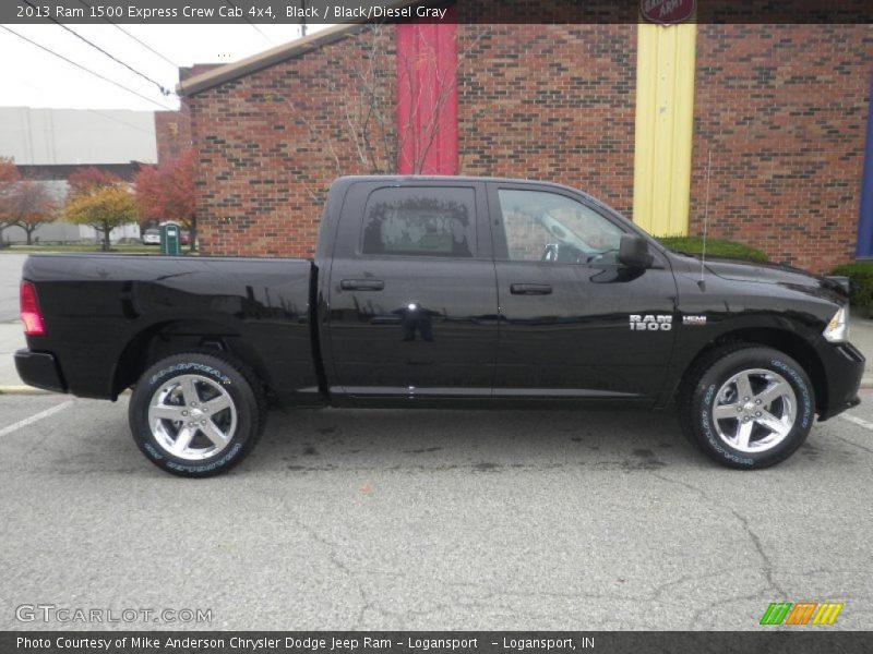 Black / Black/Diesel Gray 2013 Ram 1500 Express Crew Cab 4x4