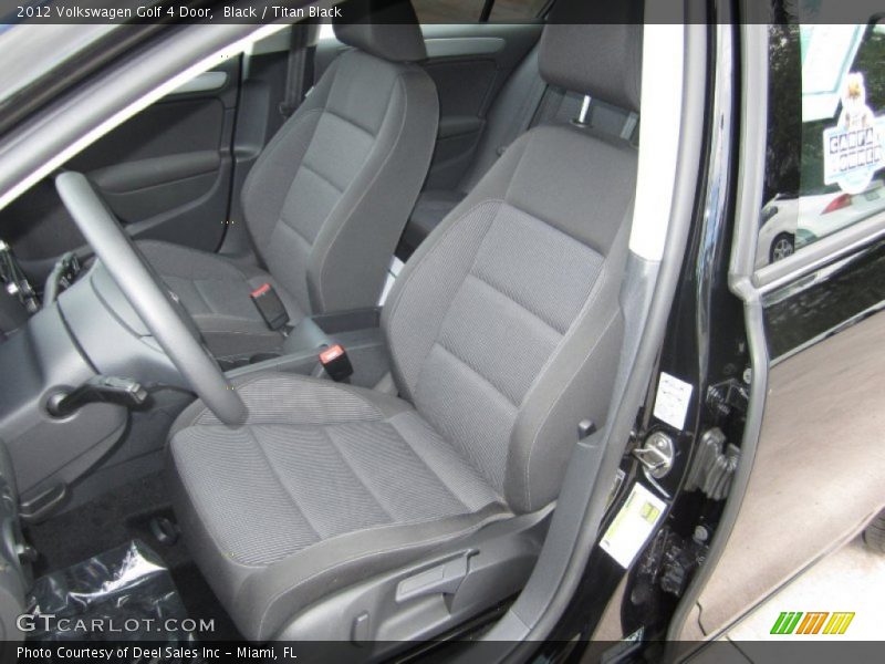 Black / Titan Black 2012 Volkswagen Golf 4 Door