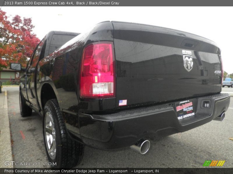 Black / Black/Diesel Gray 2013 Ram 1500 Express Crew Cab 4x4