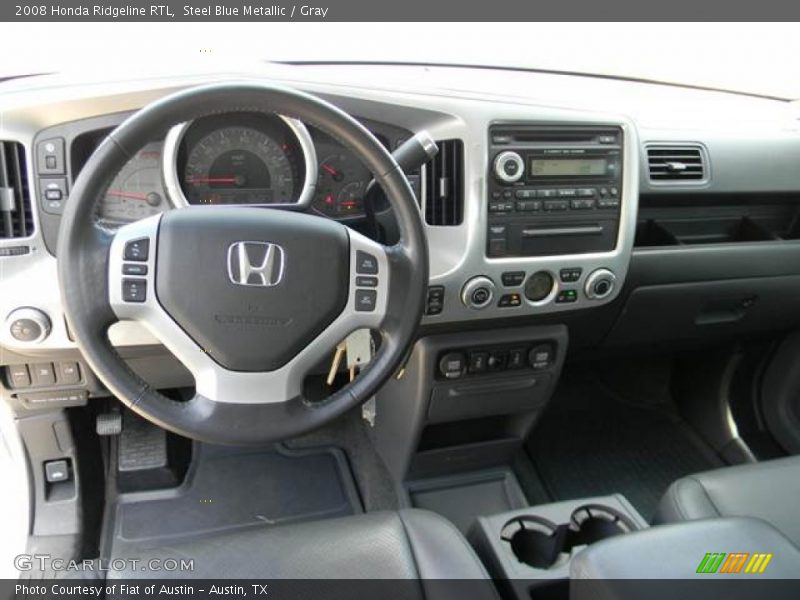 Steel Blue Metallic / Gray 2008 Honda Ridgeline RTL