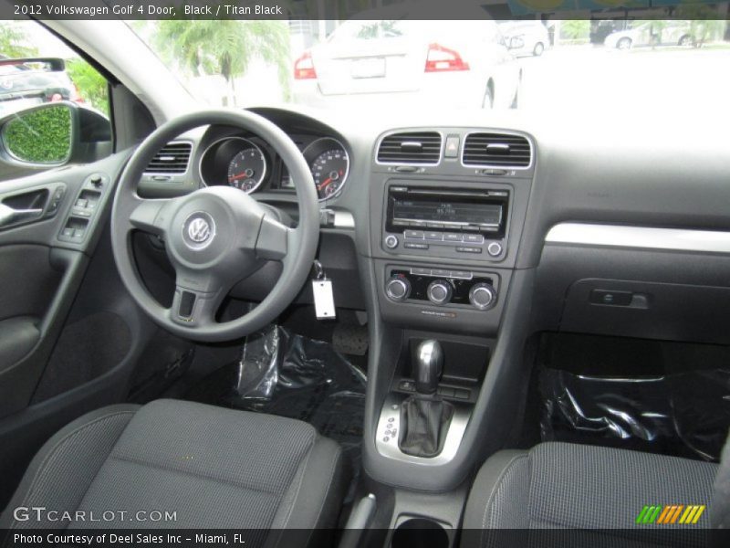 Black / Titan Black 2012 Volkswagen Golf 4 Door