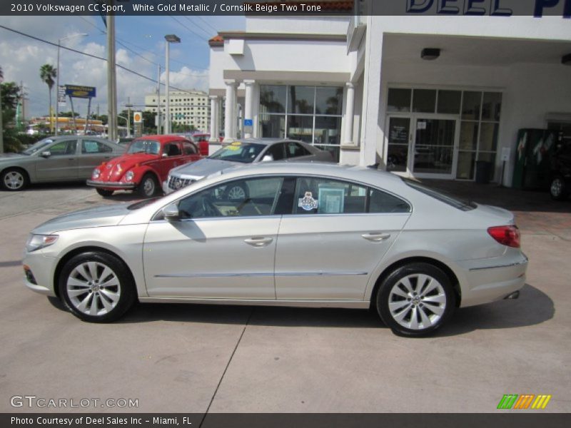 White Gold Metallic / Cornsilk Beige Two Tone 2010 Volkswagen CC Sport