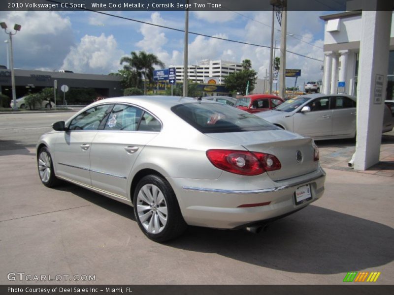 White Gold Metallic / Cornsilk Beige Two Tone 2010 Volkswagen CC Sport