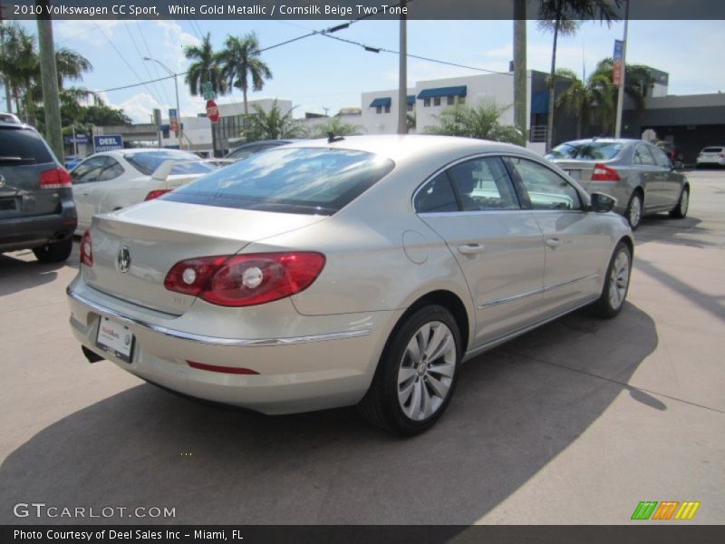White Gold Metallic / Cornsilk Beige Two Tone 2010 Volkswagen CC Sport