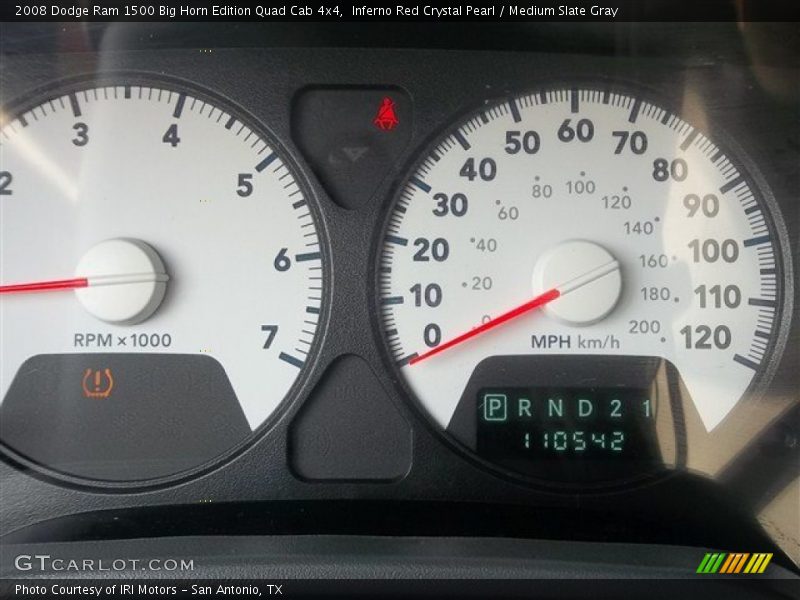 Inferno Red Crystal Pearl / Medium Slate Gray 2008 Dodge Ram 1500 Big Horn Edition Quad Cab 4x4