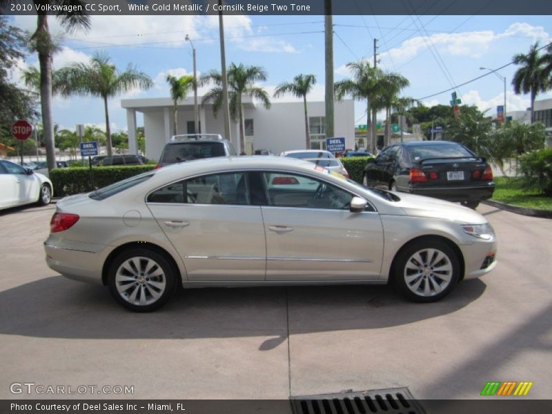 White Gold Metallic / Cornsilk Beige Two Tone 2010 Volkswagen CC Sport
