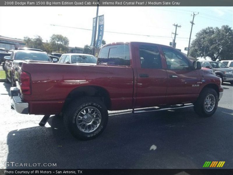 Inferno Red Crystal Pearl / Medium Slate Gray 2008 Dodge Ram 1500 Big Horn Edition Quad Cab 4x4