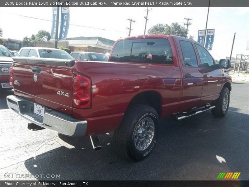 Inferno Red Crystal Pearl / Medium Slate Gray 2008 Dodge Ram 1500 Big Horn Edition Quad Cab 4x4