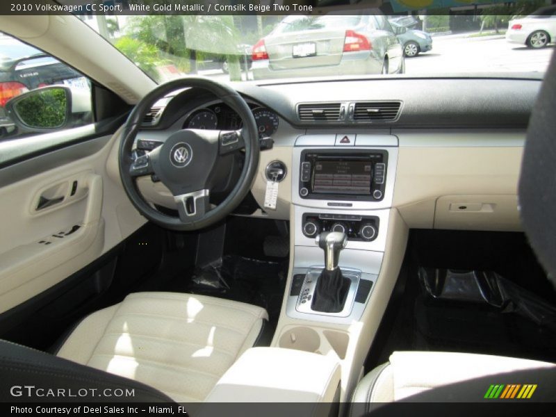 White Gold Metallic / Cornsilk Beige Two Tone 2010 Volkswagen CC Sport