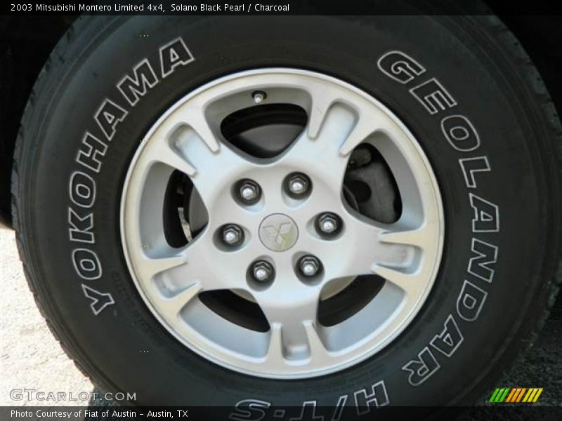 Solano Black Pearl / Charcoal 2003 Mitsubishi Montero Limited 4x4
