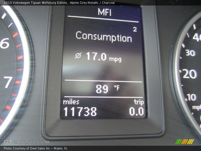 Alpine Grey Metallic / Charcoal 2010 Volkswagen Tiguan Wolfsburg Edition