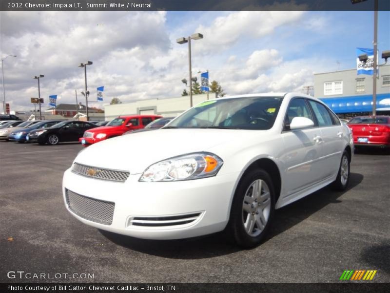 Summit White / Neutral 2012 Chevrolet Impala LT