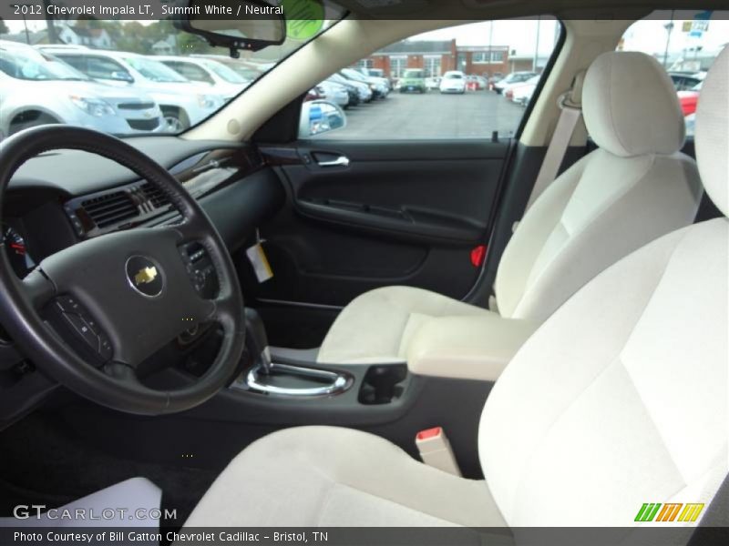 Summit White / Neutral 2012 Chevrolet Impala LT