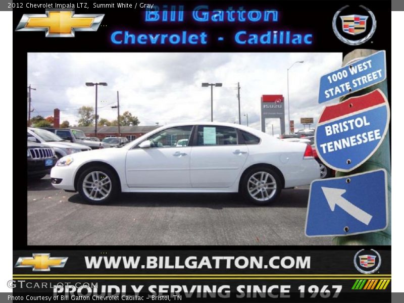 Summit White / Gray 2012 Chevrolet Impala LTZ