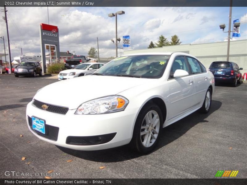 Summit White / Gray 2012 Chevrolet Impala LTZ