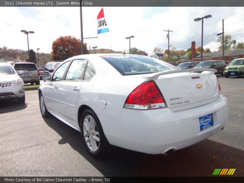 Summit White / Gray 2012 Chevrolet Impala LTZ