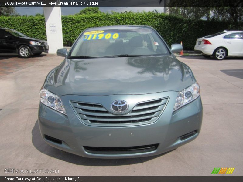 Aloe Green Metallic / Bisque 2009 Toyota Camry LE