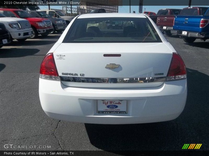 Summit White / Ebony 2010 Chevrolet Impala LT