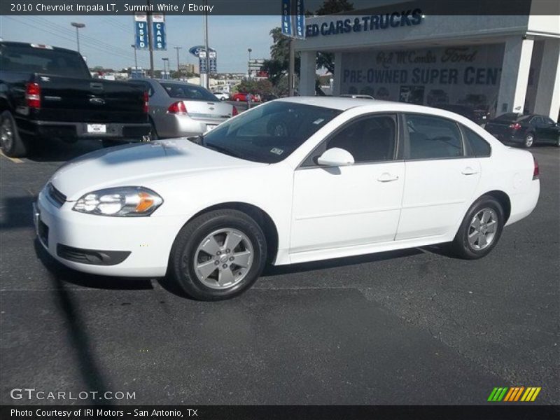 Summit White / Ebony 2010 Chevrolet Impala LT