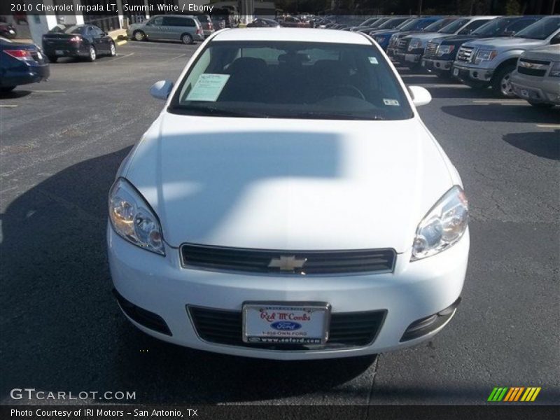 Summit White / Ebony 2010 Chevrolet Impala LT