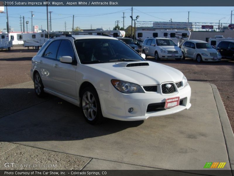 Aspen White / Anthracite Black 2006 Subaru Impreza WRX Wagon