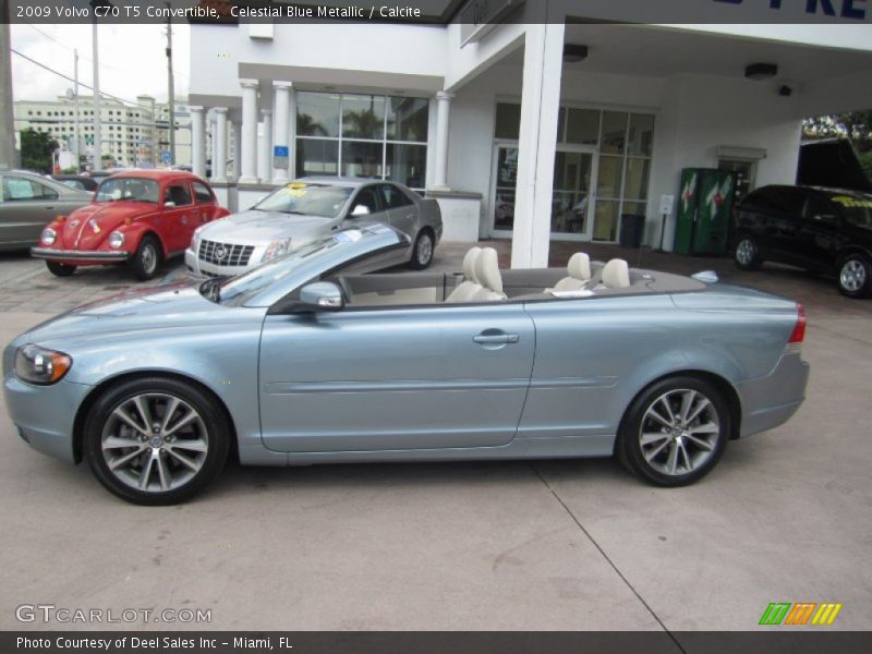 Celestial Blue Metallic / Calcite 2009 Volvo C70 T5 Convertible