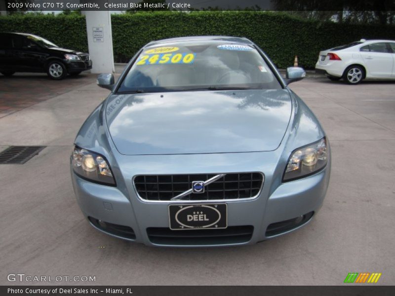 Celestial Blue Metallic / Calcite 2009 Volvo C70 T5 Convertible